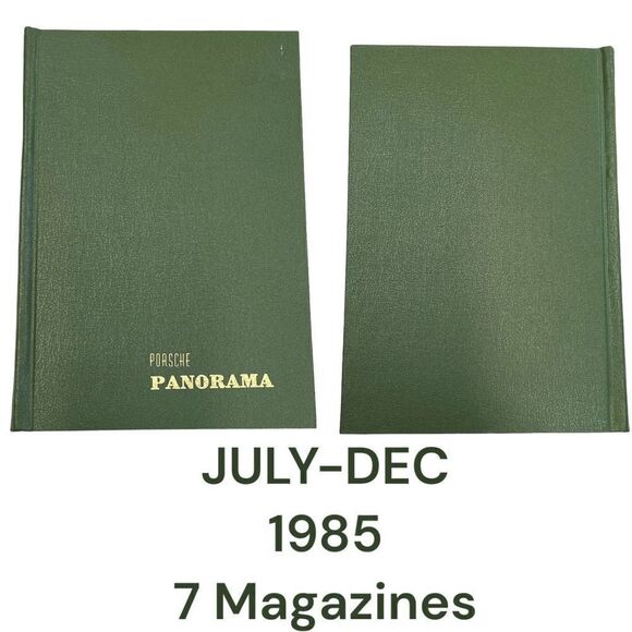 Porsche Panoramic Hardcover Bounded Magazines Vintage 1985 July-Dec & 30th Anni - Picture 1 of 12